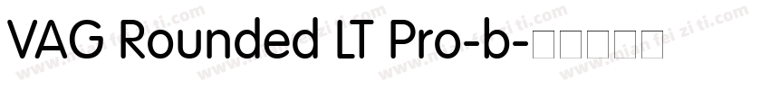 VAG Rounded LT Pro-b字体转换